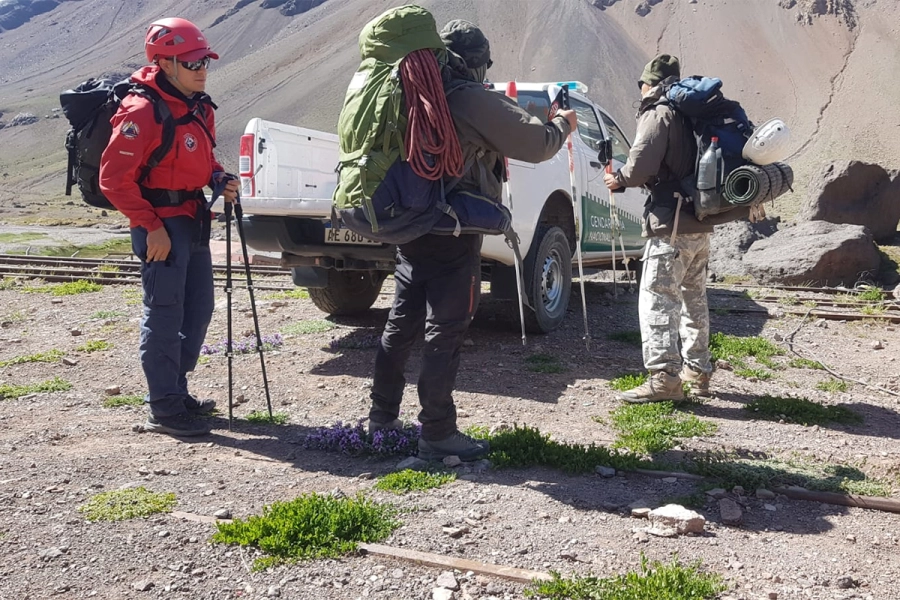 Rescatistas emprendieron la b&uacute;squeda y concretaron el operativo