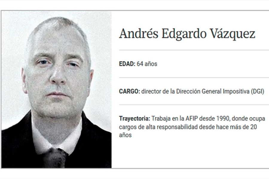 El titular de la DGI, Andr&eacute;s V&aacute;zquez. (La Naci&oacute;n)