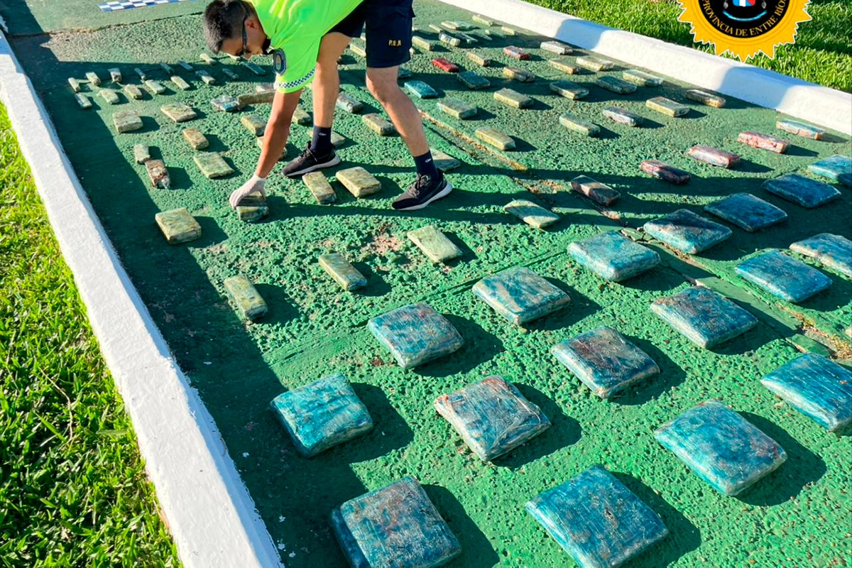 Incautaron más de 70 kilos de marihuana