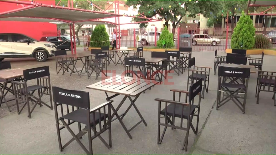 Imagen de c&oacute;mo qued&oacute; el patio cervecero en La Peruana. Foto: Elonce