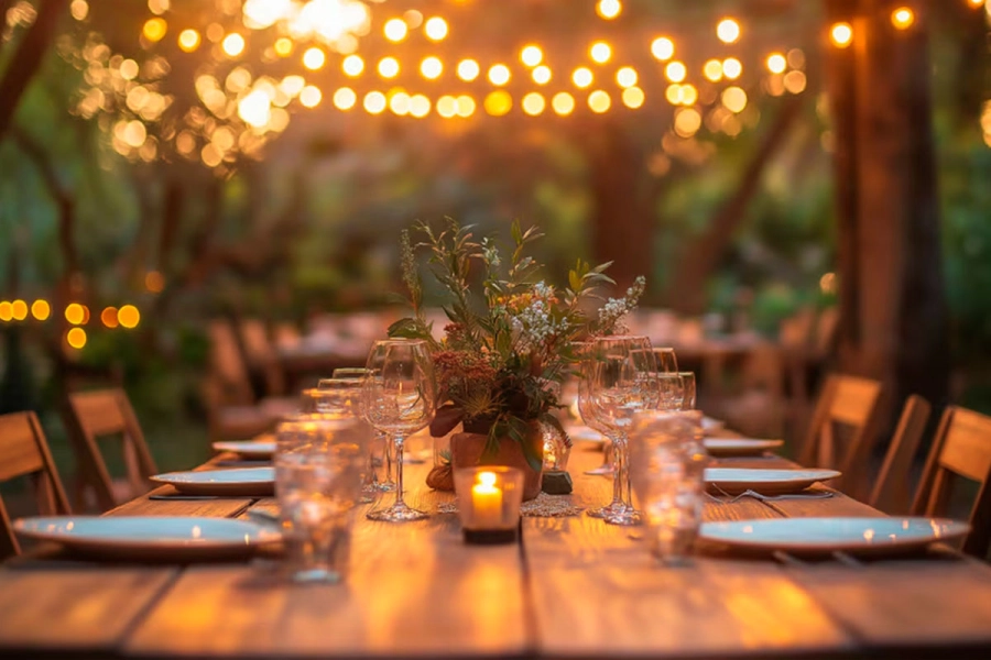 La mesa se podr&aacute; armar al aire libre.