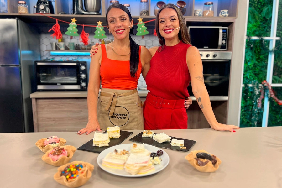 La cocinera Georgina Alarc&oacute;n y Sol Stettler con la receta para Nochebuena.