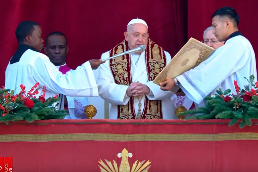 La bendici&oacute;n del papa Francisco. (Vatican News).