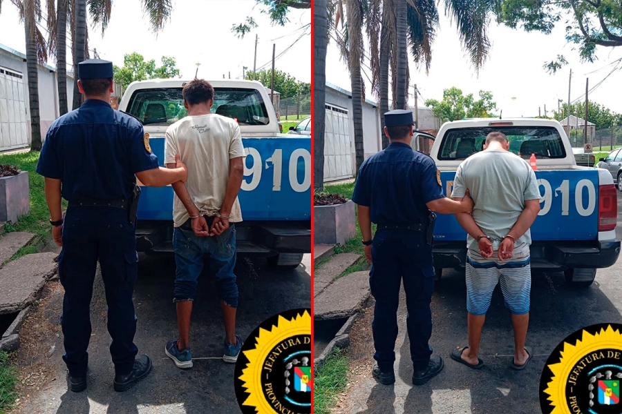 Los familiares que intentaron ingresar la droga. (PER)