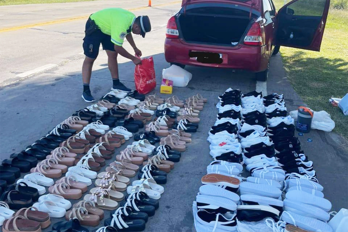 La mercadería incautada La mercadería incautada
