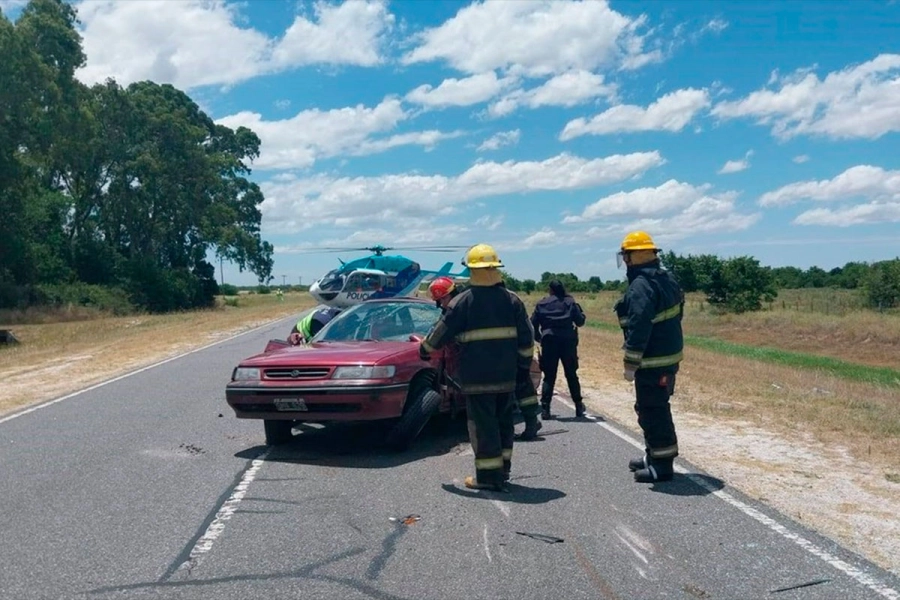 Ocurri&oacute; pasado el mediod&iacute;a en el kil&oacute;metro 182. (Foto: Bomberos Castelli)