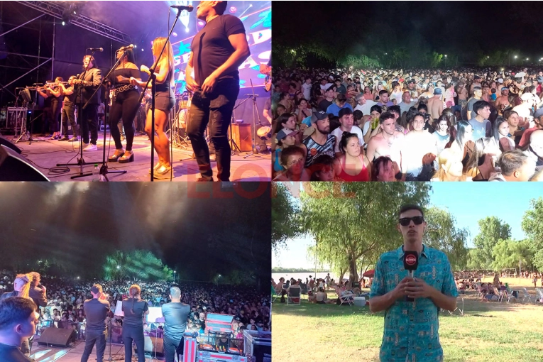 Con shows musicales, Valle María disfruta de la primera noche de la Fiesta del Sol y del Río