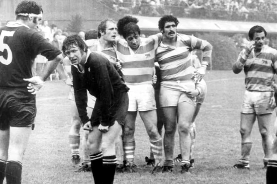 Rito Ira&ntilde;eta en un partido frente a los All Blacks (foto: Rugby.com)