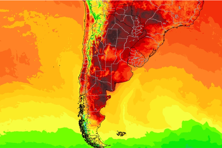 Calor extremo en Argentina: emitieron alertas roja, naranja y amarilla en distintas provincias