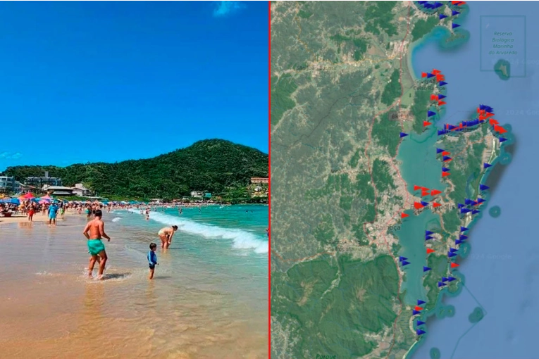 Más del 35% de las playas de Santa Catarina están catalogadas como 