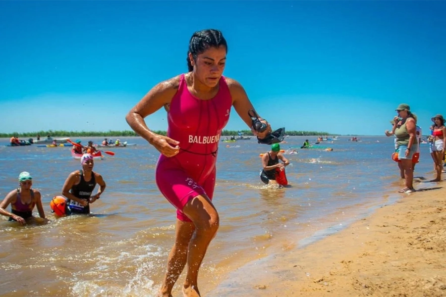Agustina Balbuena, en acci&oacute;n. (Running Time)