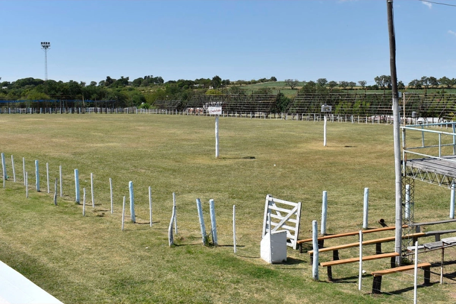 As&iacute; luce el campo de jineteada en Diamante.