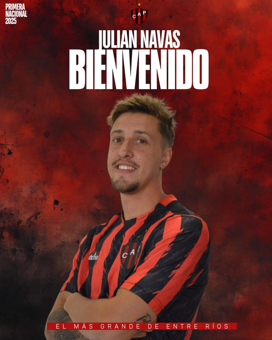 Juli&aacute;n Navas firm&oacute; con Patronato.