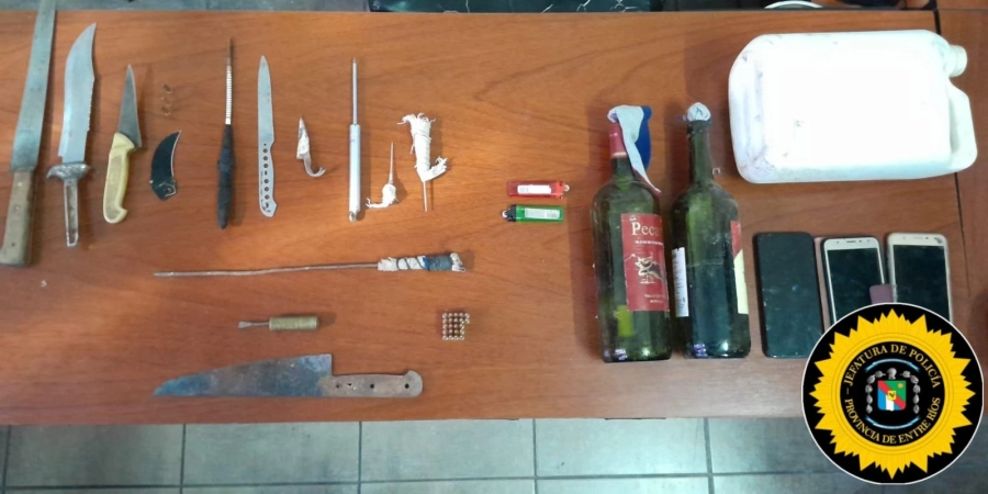 Lo incautado en Villa Huesito de Paran&aacute;. (foto Polic&iacute;a de Entre R&iacute;os)