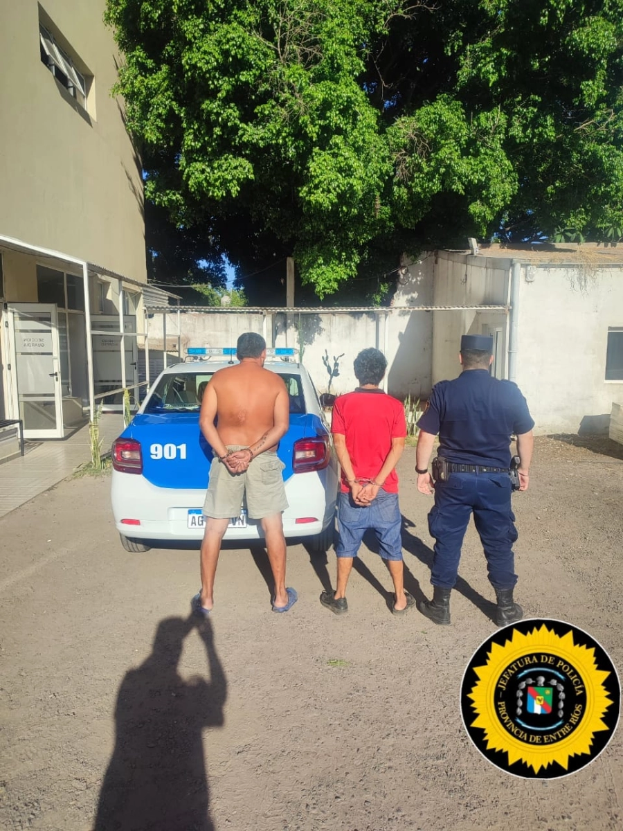 Demoraron a tres rosarinos y cuatro santafesinos que se radicaron en ese asentamiento. (foto Polic&iacute;a de Entre R&iacute;os)