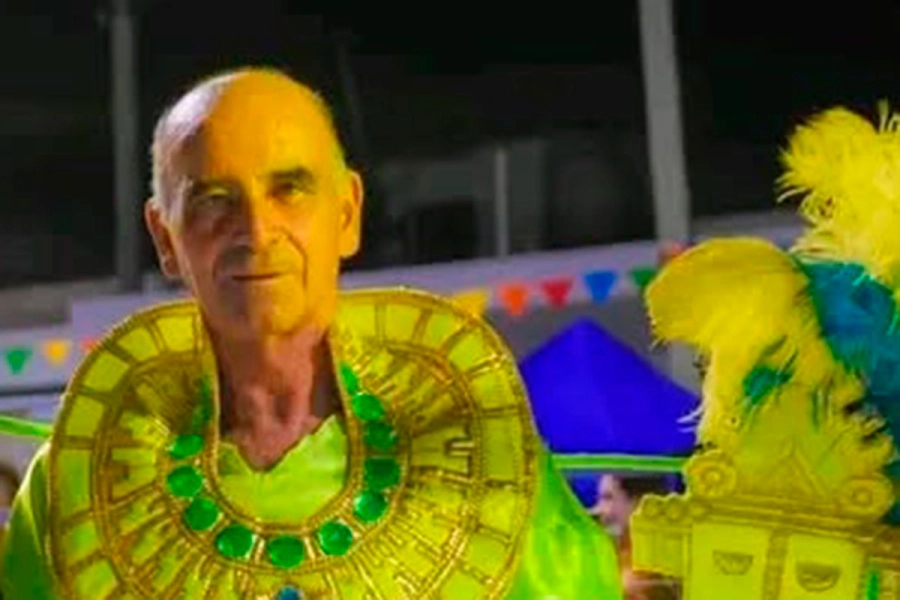 El hombre que perdi&oacute; la vida. Foto: Escuela de Carnaval de Paran&aacute;