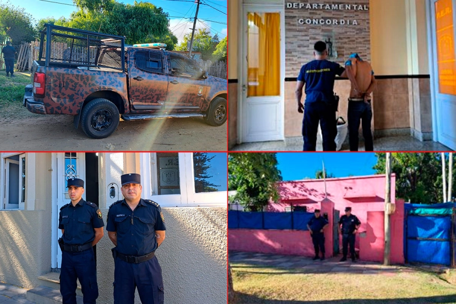 Los allanamientos. (Concordia Policiales).