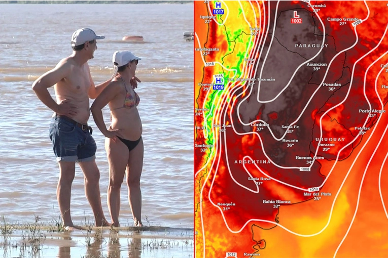 Domo de calor: Alertan que Argentina vivirá días tórridos con núcleos cálidos de hasta 47°C