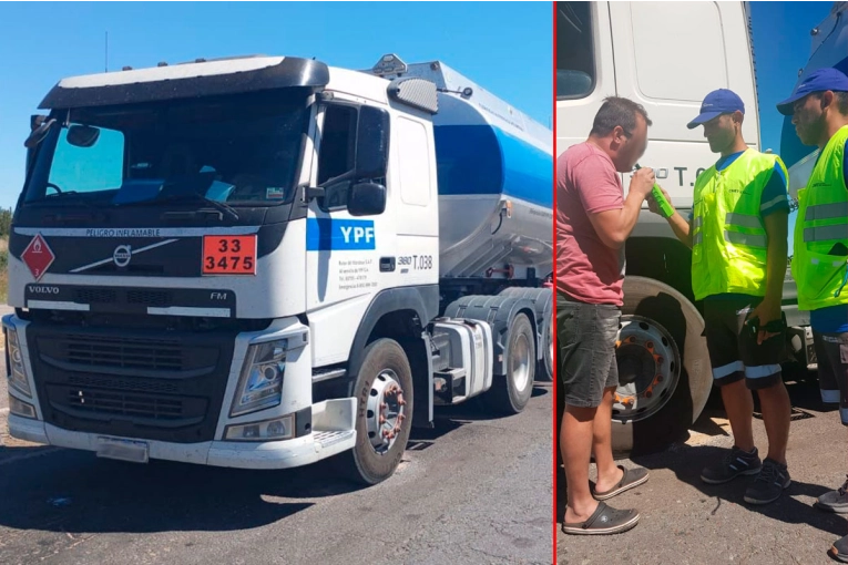 Detectaron camionero que conducía ebrio y llevaba cargas peligrosas en Ruta 14