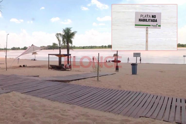 Retiraron el boyado en el Balneario Municipal de Paraná: está prohibido el ingreso al río