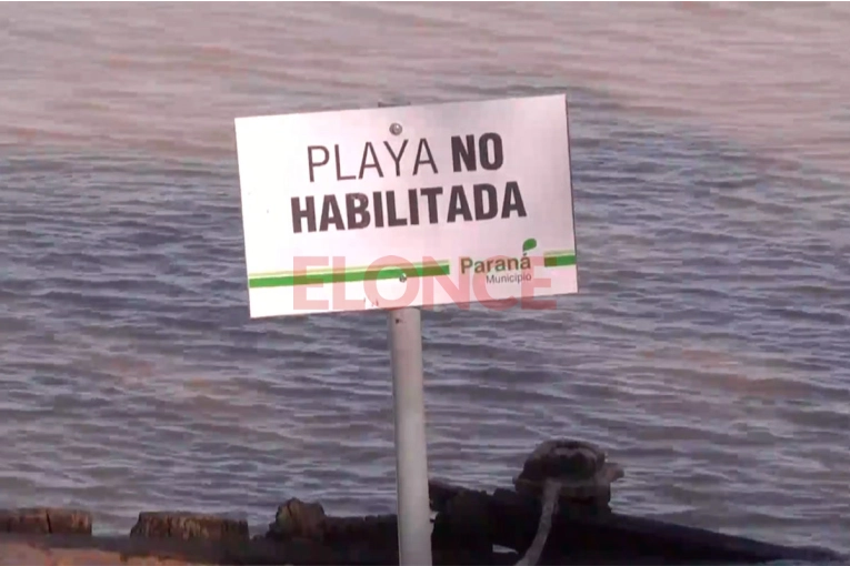 En la playa de Bajada Grande también se quitó el boyado y no se puede ingresar al río