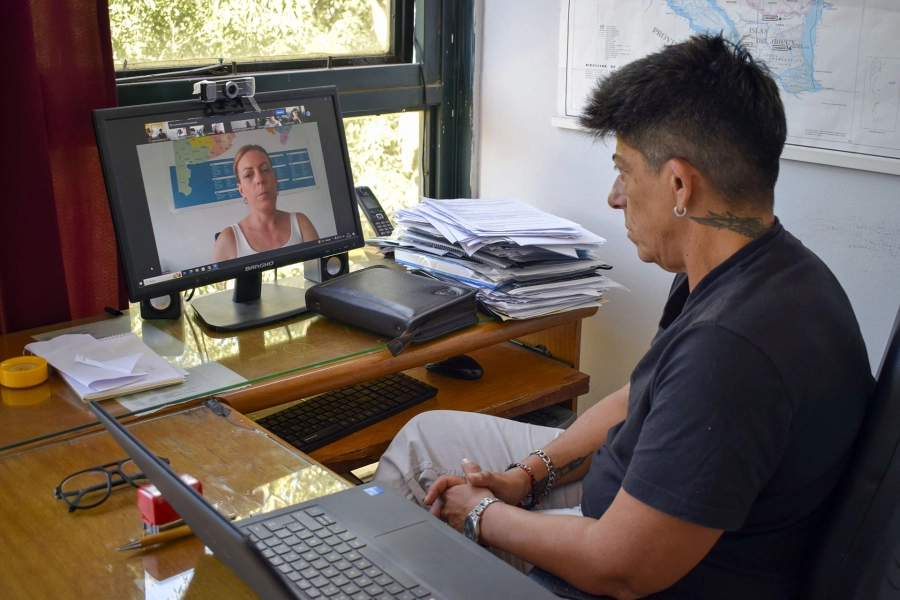 La directora general de Prestaciones, Mar&iacute;a Eva Fam&iacute;n