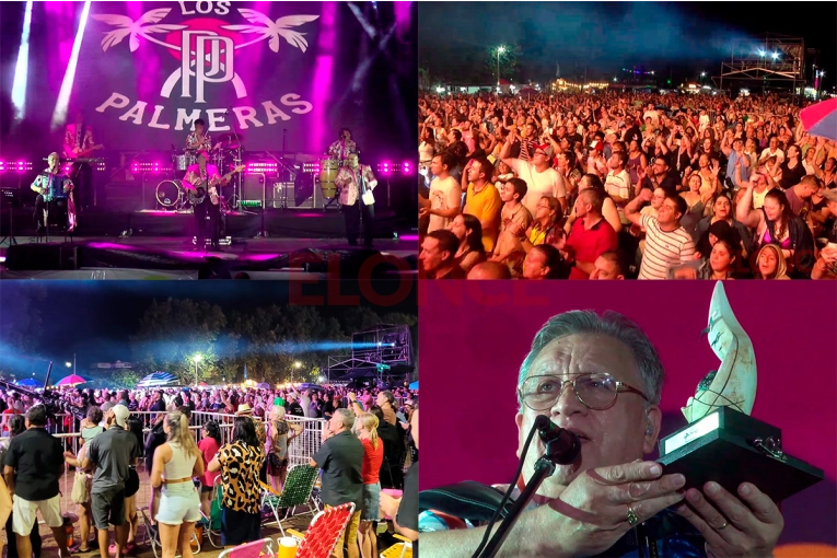 Bailó Concepción del Uruguay con el show de Los Palmeras en la Fiesta Nacional de la Playa