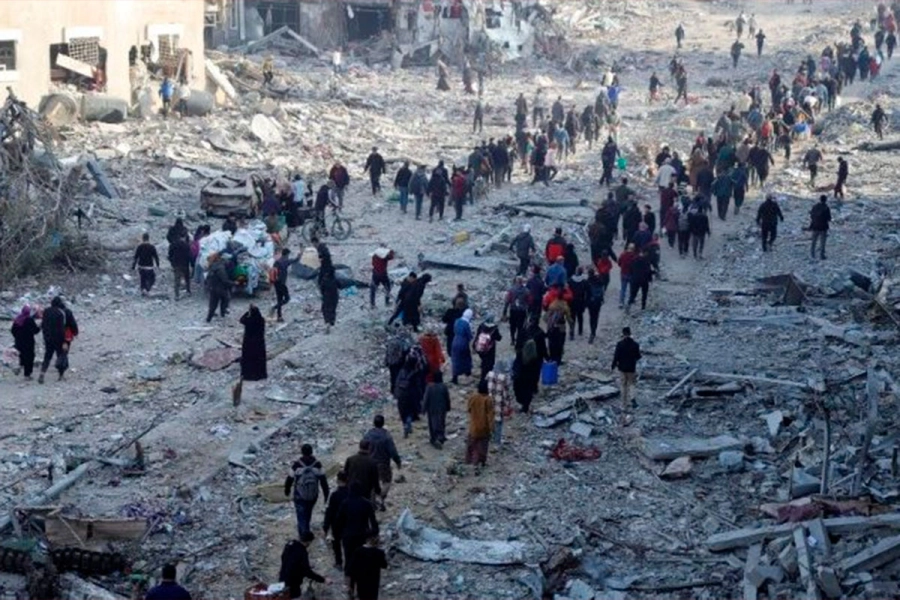 Palestinos esperan volver a sus hogares.