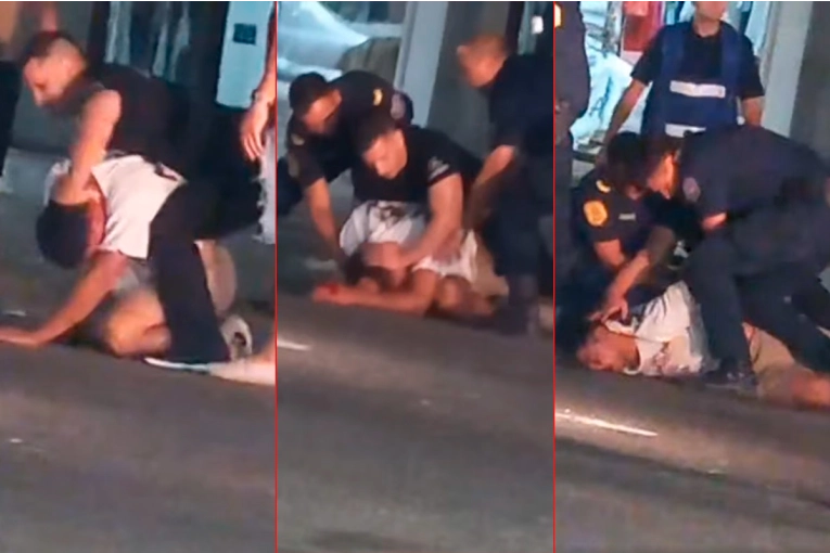 Video: un joven fue brutalmente golpeado por patovicas en la puerta de un local bailable