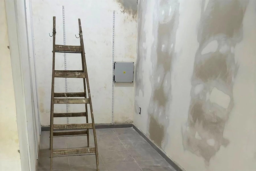 Los trabajos en el centro de Pronunciamiento. Gobierno de Entre R&iacute;os