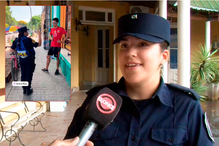 Joven policía de Colón utilizó lengua de señas para asistir a un ciudadano