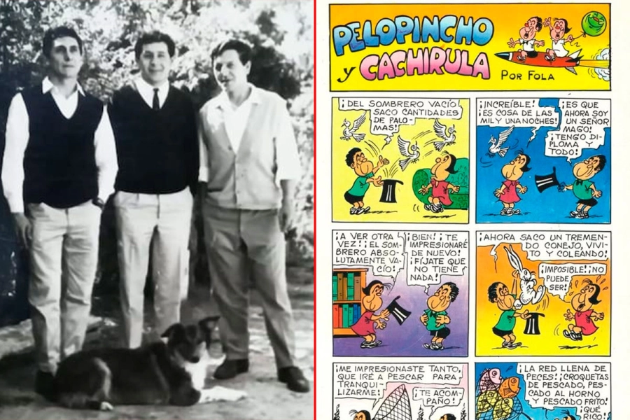 Los Benvenutti y la historieta que le dio el nombre.