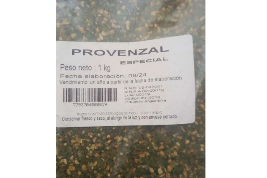 Provenzal prohibido. ANMAT