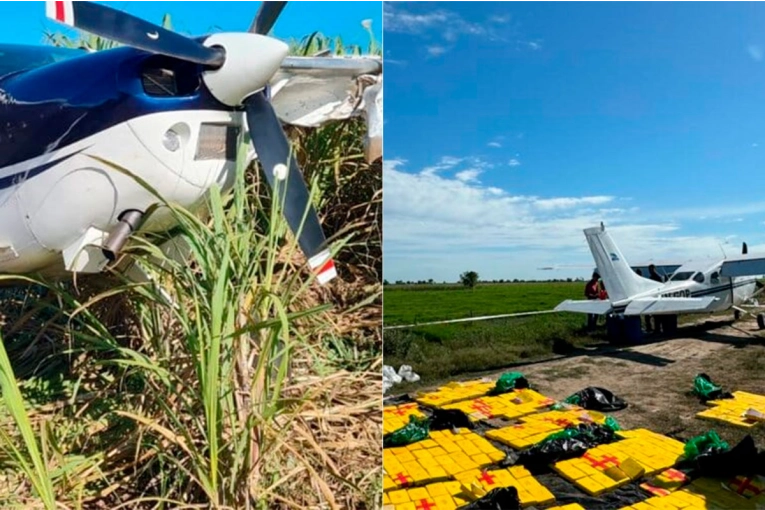 Avioneta que trasportaban cocaína: tendría patente adulterada y analizan plan de vuelo