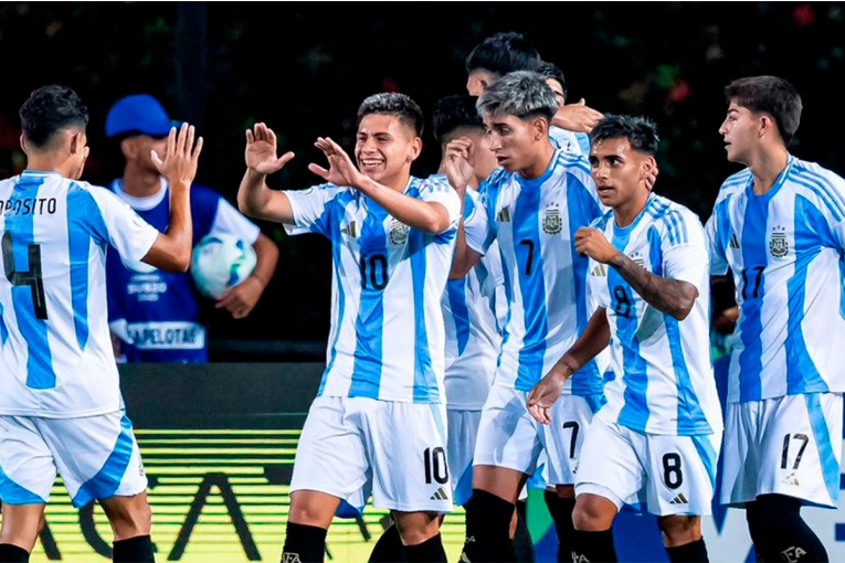 Argentina le ganó 6 - 0 a Brasil en el Sudamericano Sub 20: los goles