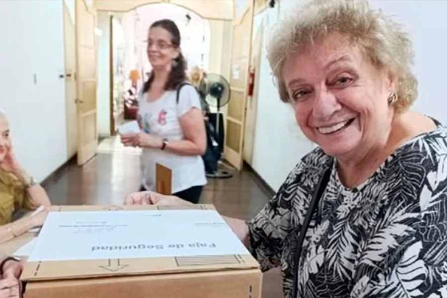 Lidia en las Elecciones en la Asociación Argentina de Actores y Actrices de 2024 (Instagram).
