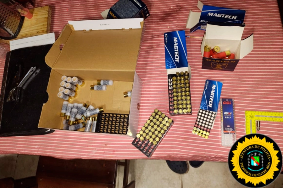 La cartucher&iacute;a incautada en la casa del asesino - Foto PER