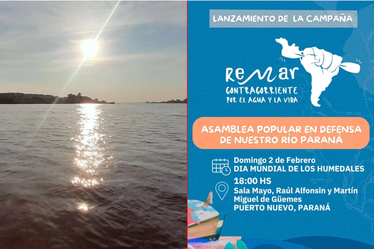 De Formosa hasta Santa Fe en canoa: lanzan la campaña “Remar Contracorriente por el Agua y la Vida”