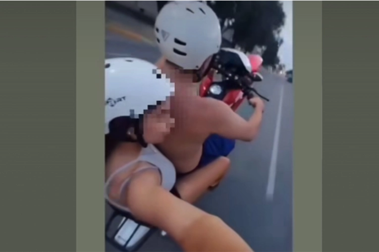 Video: Motociclistas se filmaron haciendo 