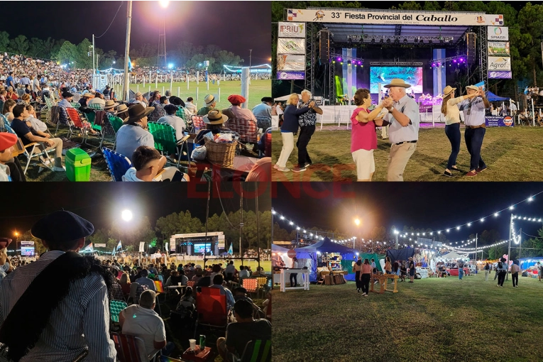 Jineteada y folclore en la tercera noche de la Fiesta Provincial del Caballo en Urdinarrain