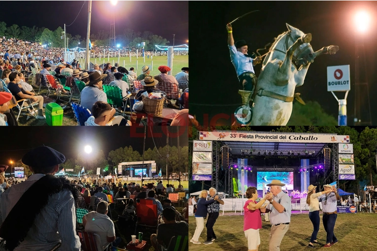 Jineteada y folclore en la tercera noche de la Fiesta Provincial del Caballo en Urdinarrain