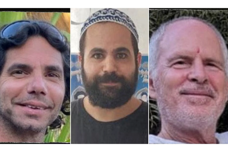 Ofer Kalderon, Yarden Bibas, y Keith Siegel