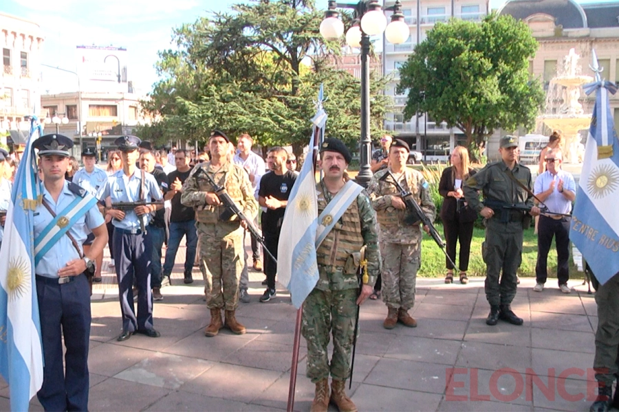 Recordaron el Combate de San Lorenzo y la Batalla de Caseros (foto Elonce)