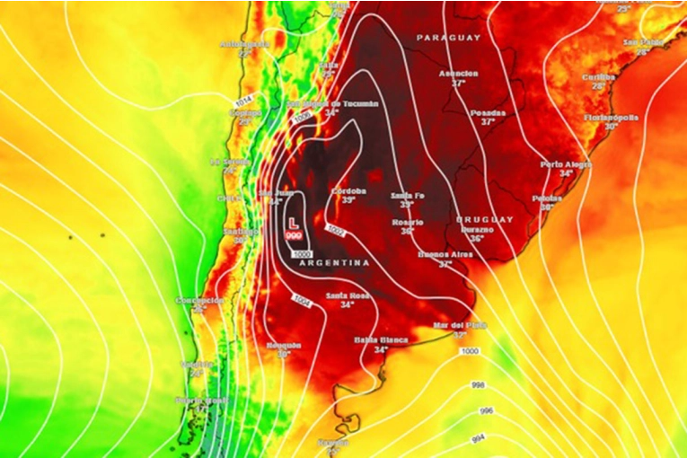 Sofocante domingo en Entre Ríos: sensación térmica alcanzó los 41ºC en ciudades entrerrianas