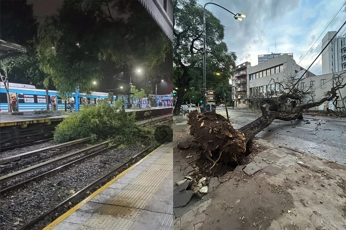 Temporal en Buenos Aires.