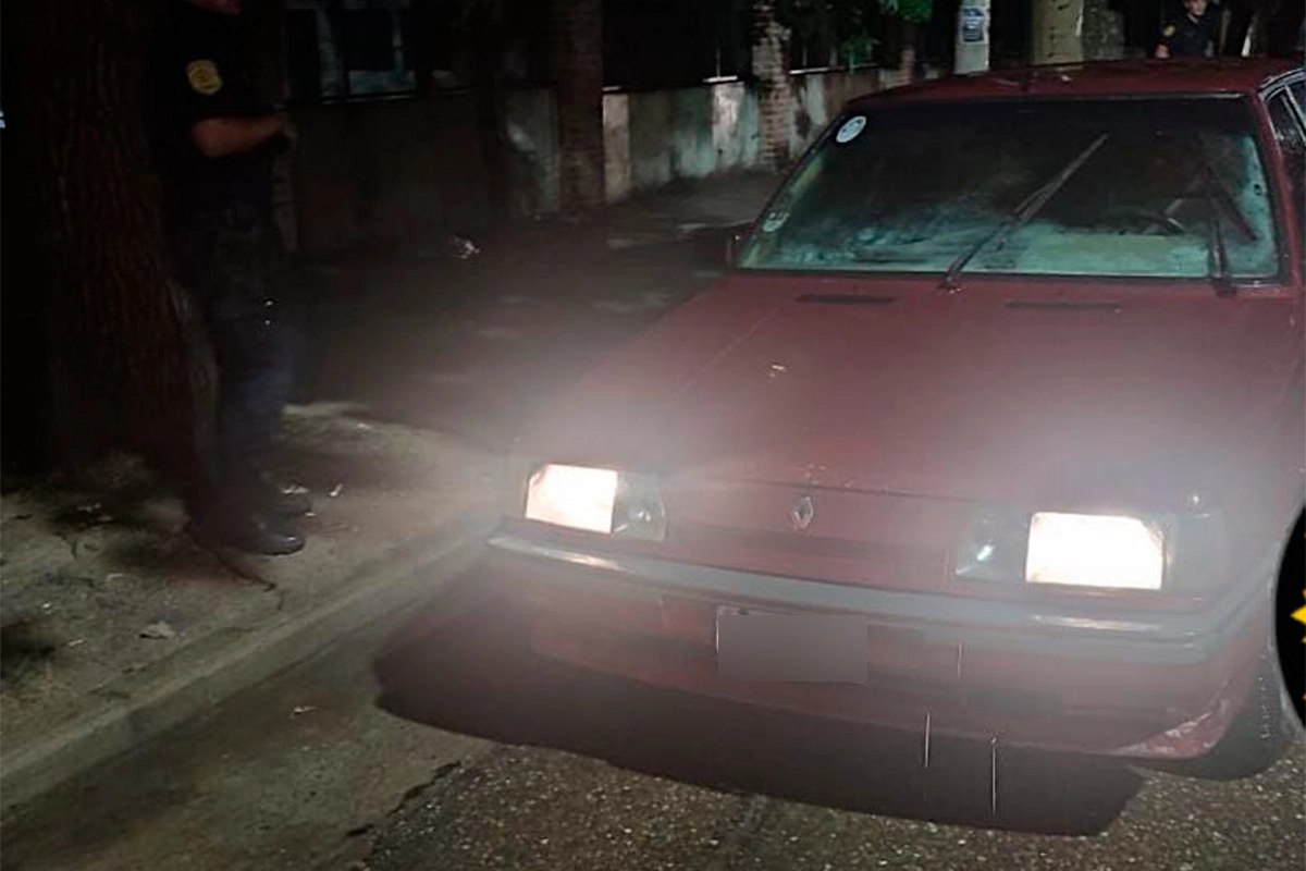 El auto recuperado en Concepción del Uruguay El auto recuperado en Concepción del Uruguay