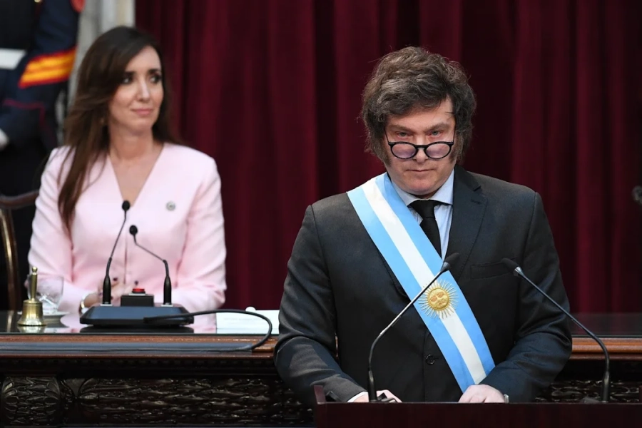 Javier Milei y Victoria Villarruel (foto NA)