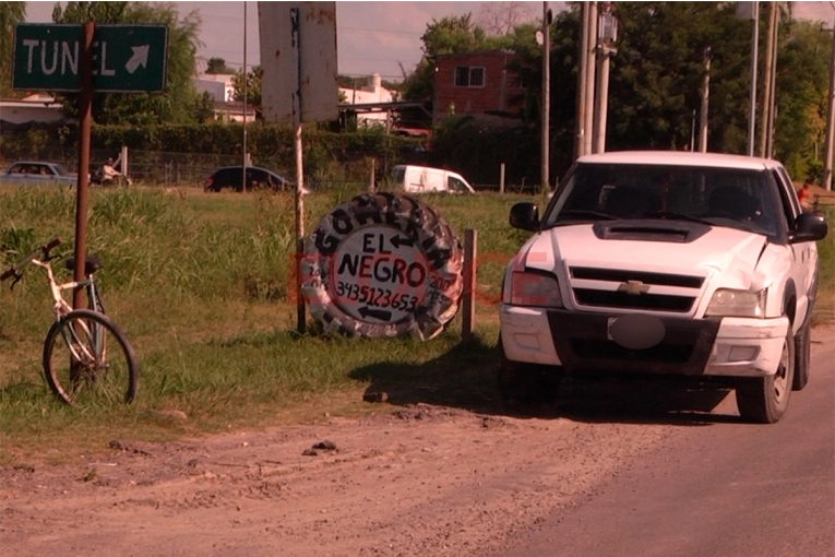 Un herido de gravedad fue el saldo que dejó el choque entre camioneta y bicicleta en Paraná