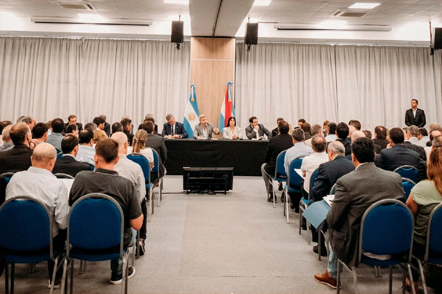 La reuni&oacute;n en el CPC. (Foto: GPER)