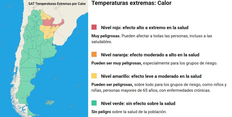 Entre Ríos en alerta por calor extremo. SMN